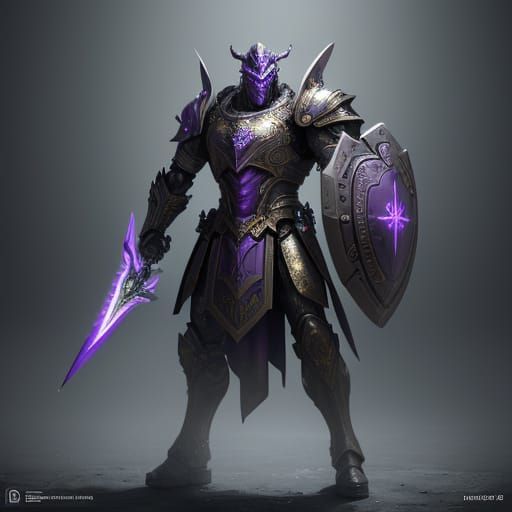 Epic Science-Fiction Warrior in Hyper-Realistic Digital Armo...