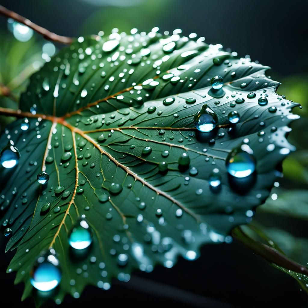 Reflections in a Droplet: Hyperrealistic Forest Macro