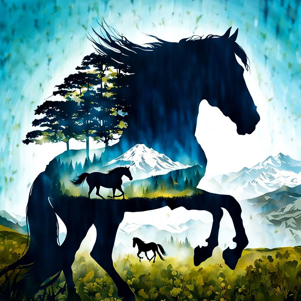 Double Exposure with Text Overlay: Spiritual Indie Style