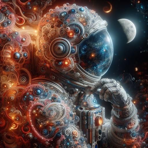 Astronaut in Deep Space