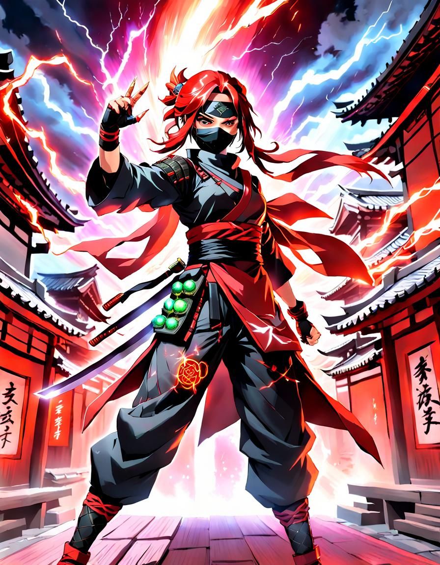 Gritty Ninja with Scarlet Lightning in Edo City