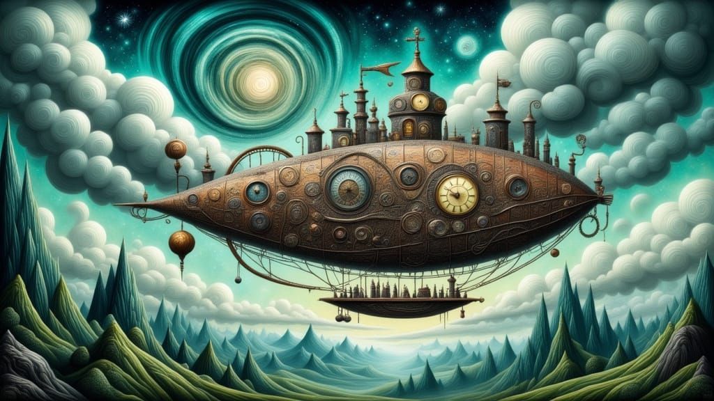 Exploring a new world around a distant star in a Steampunk Z...