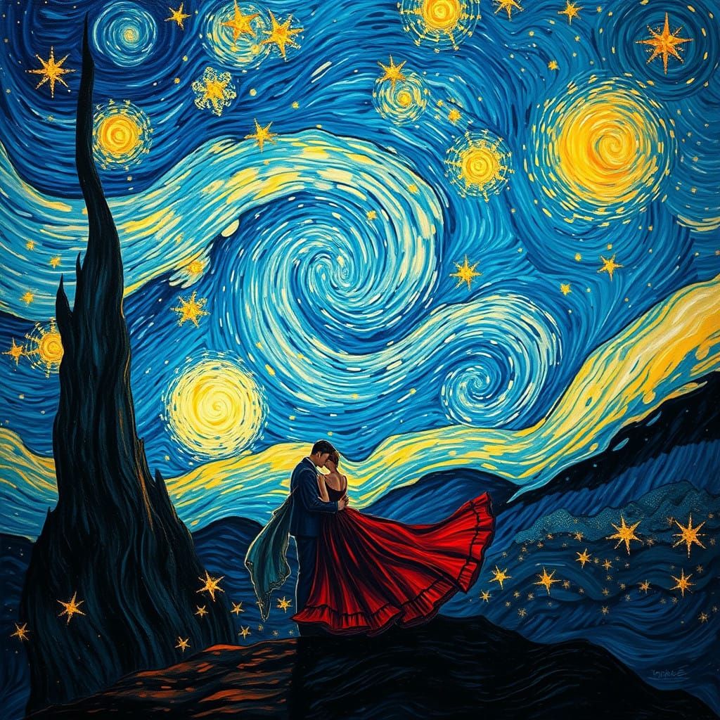 Celestial Ballet of Star-Crossed Lovers