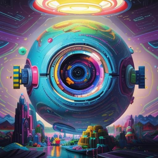 I Have No Mouth, Candy Art Sci-Fi Scene