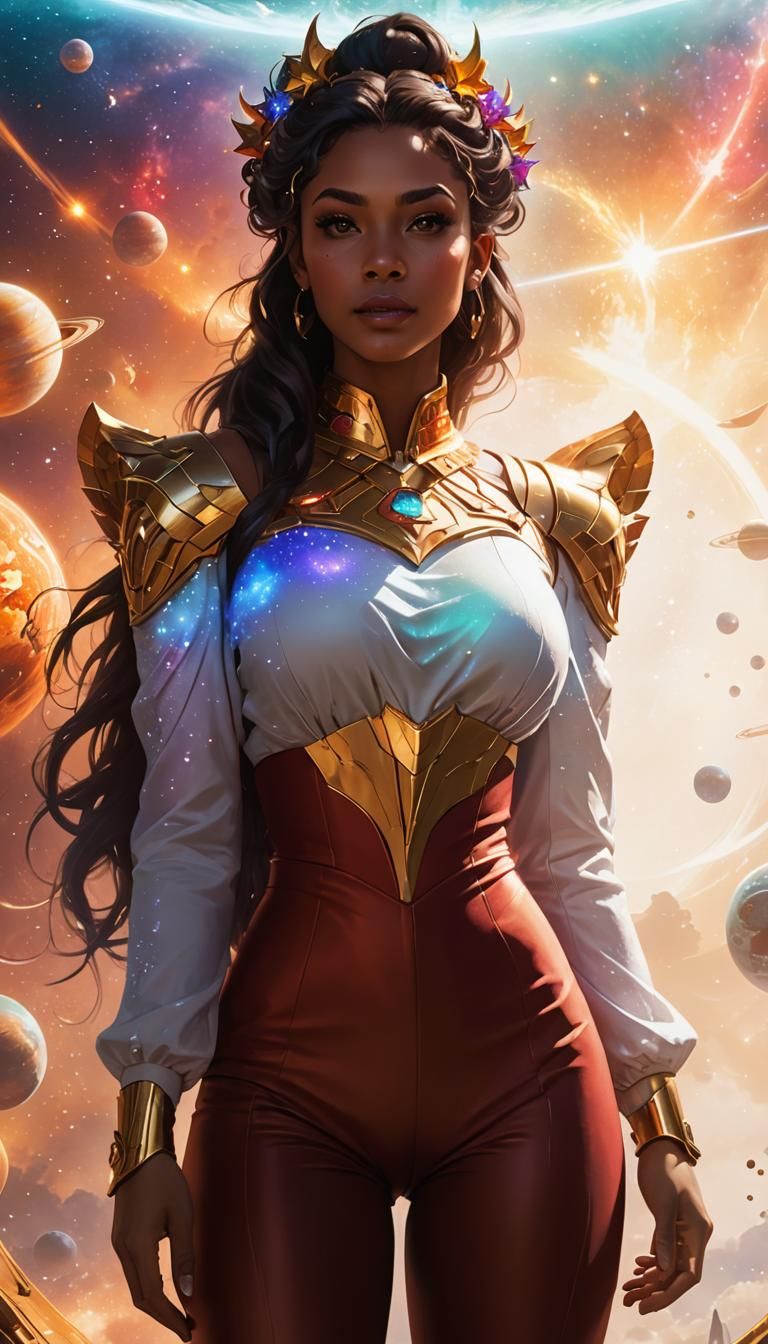 Crystal Chimera Girl in Anime Style