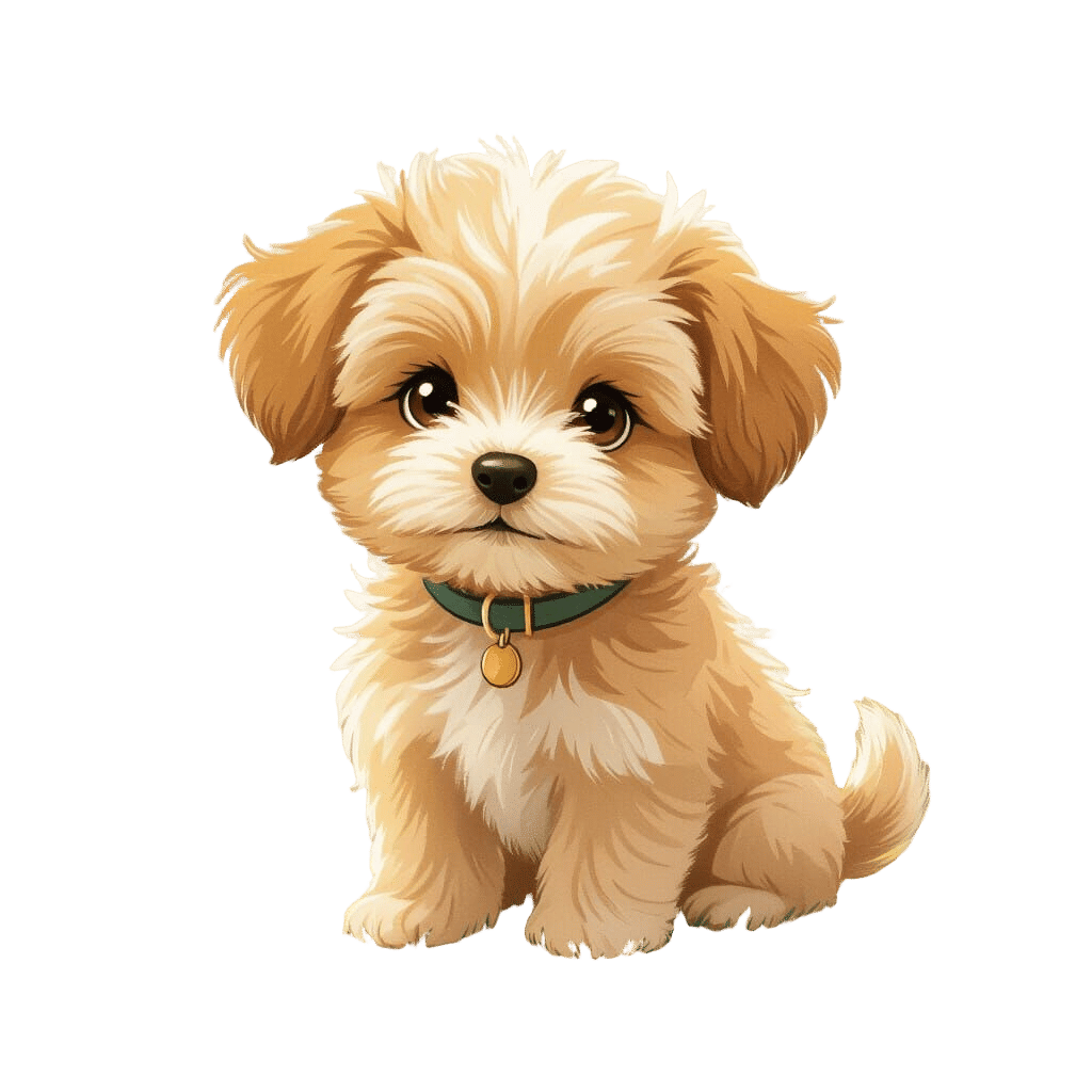 Cute Puppy Image for Cards and Prints