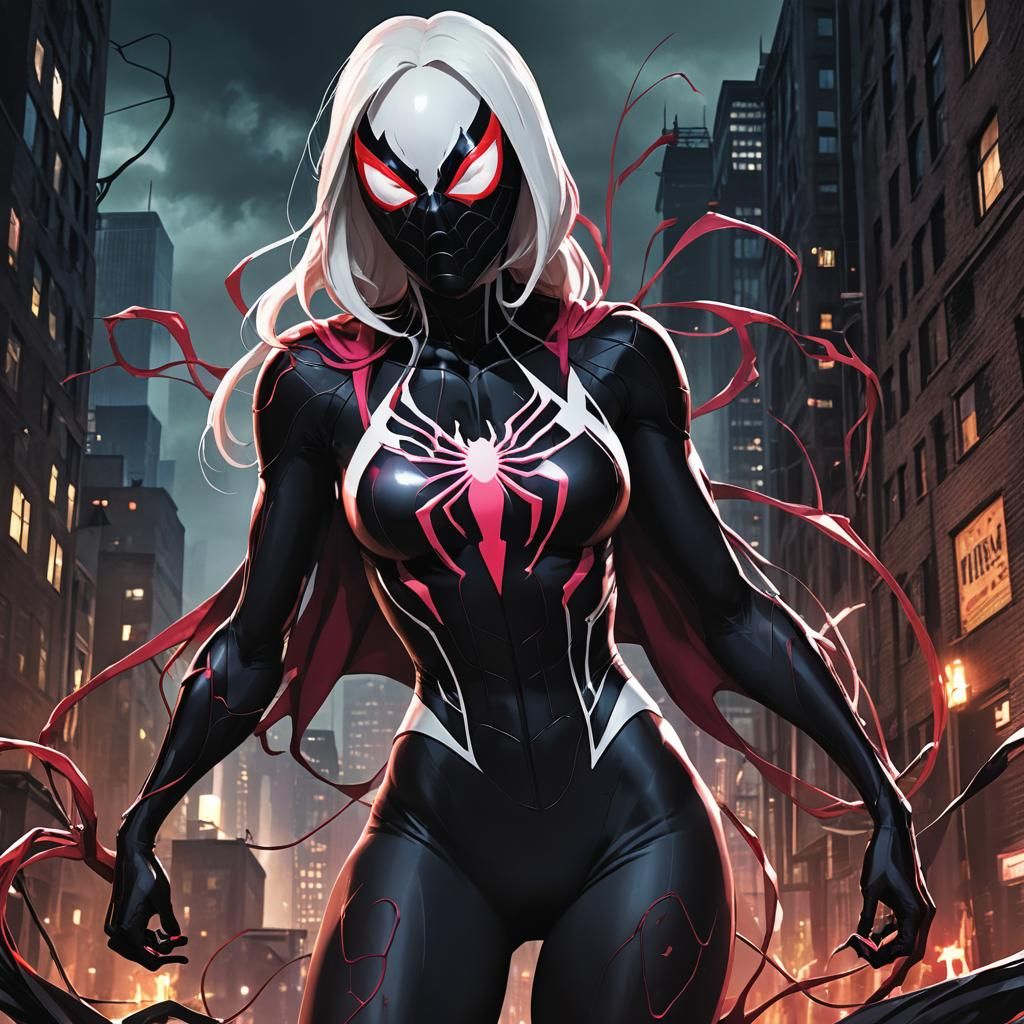 Spider-Gwen merged with Venom and Carnage