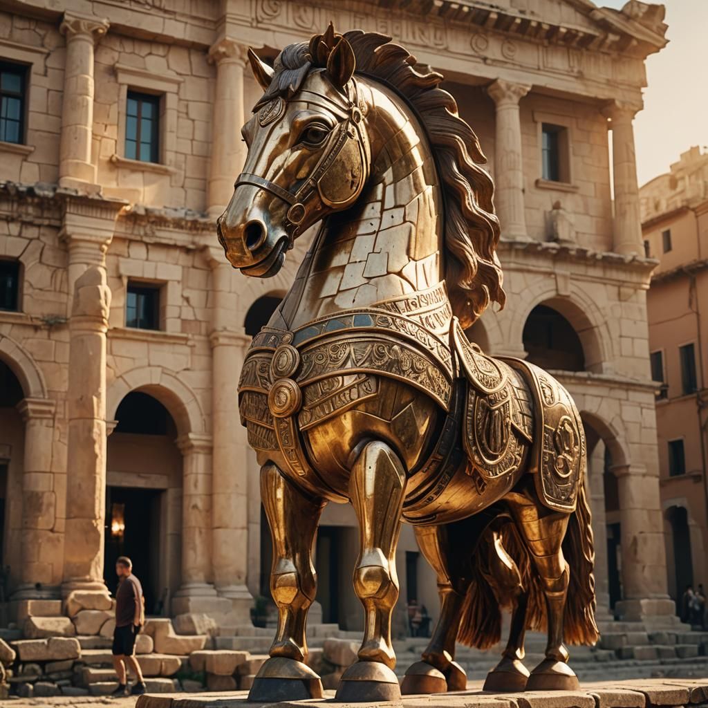 Trojan Horse in Ancient Greece: Surrealist Art