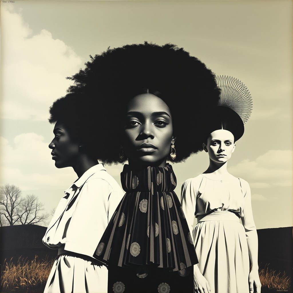 Surrealist Masterpieces Unite in A Single AI Image