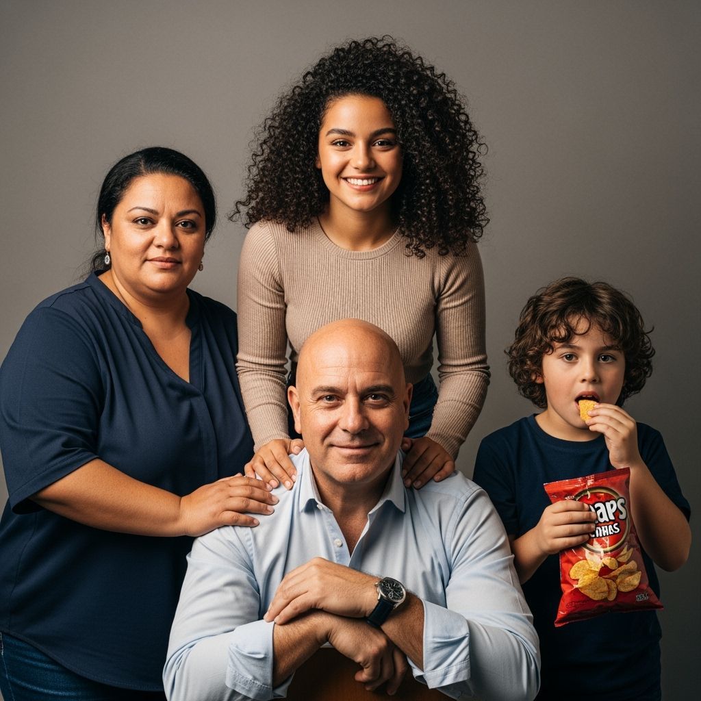 Family Portrait of a Spanish Man in Professional Style
