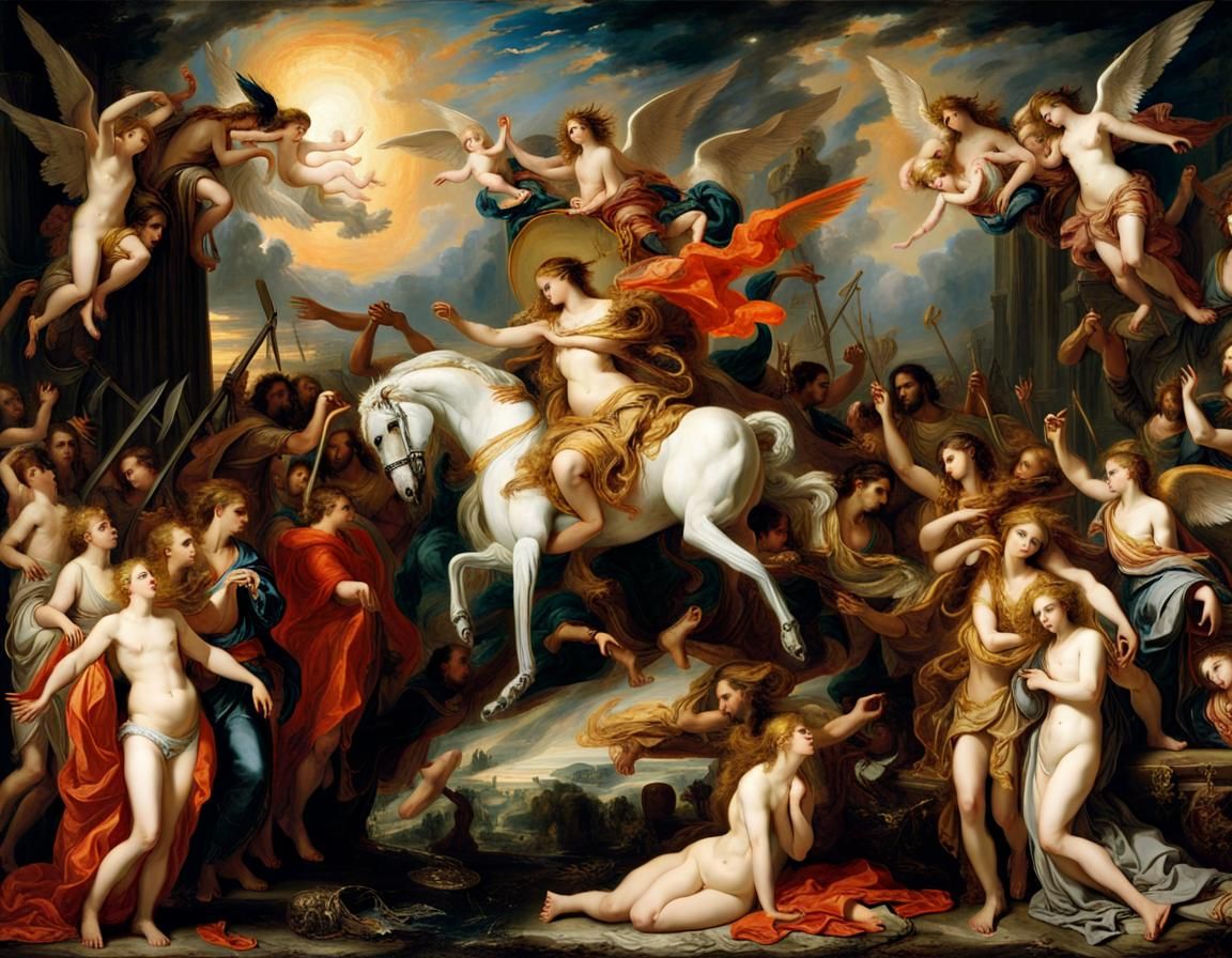 Apocalypse Riders Unveiling Jesus' Secret: Moreau Style