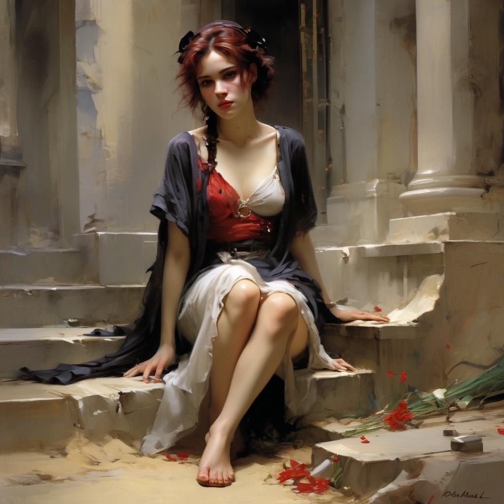 Grimdark Portrait in Classical Style