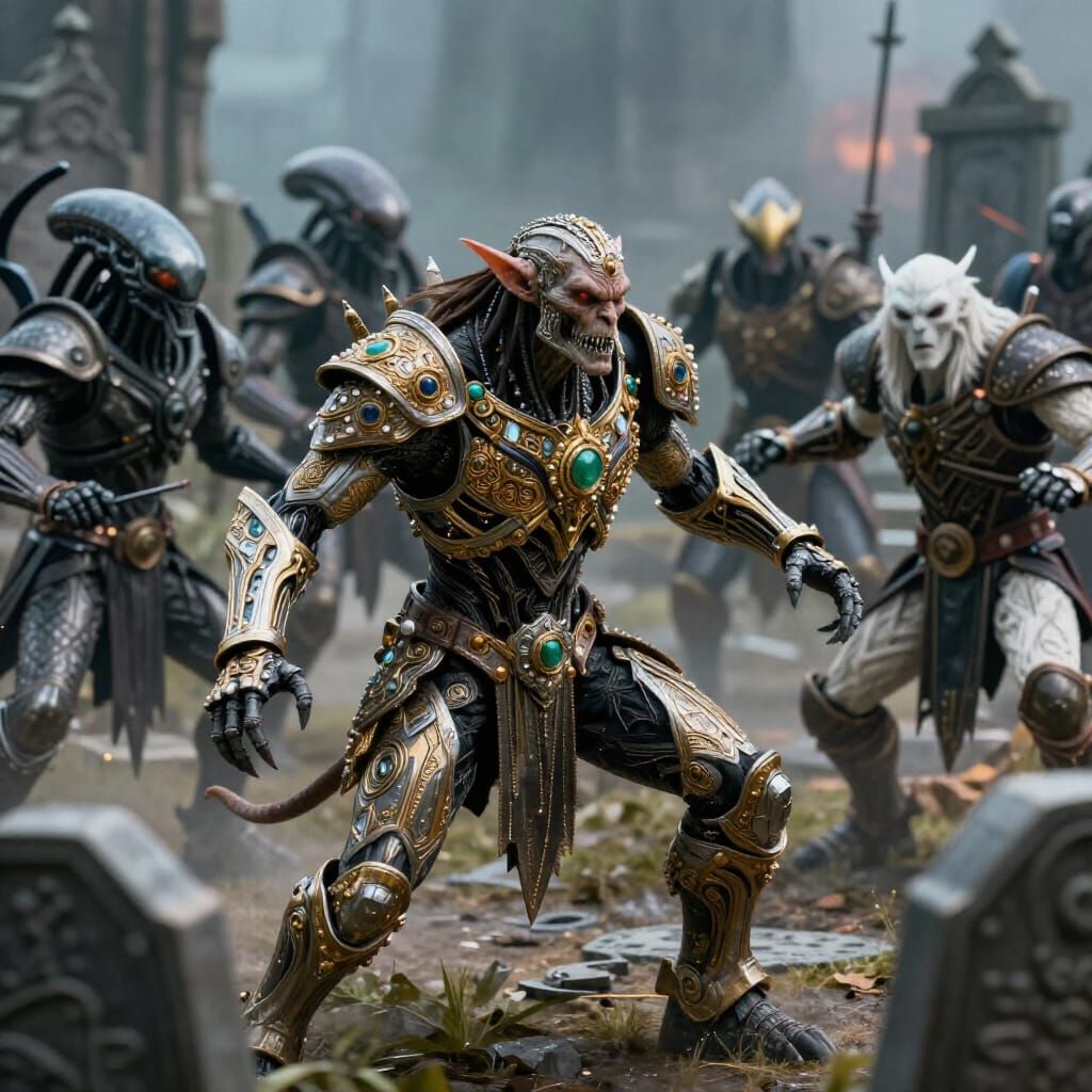 Epic Battle: Terminator Orc vs Xenomorph ThunderCats