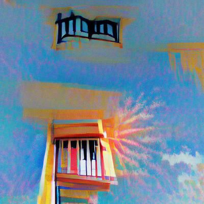 Abstract Geometric Fragments in Digital Art Style