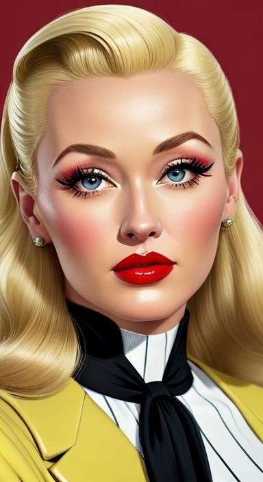 Pom Klementieff / pin-up girl / Gil Elvgren style