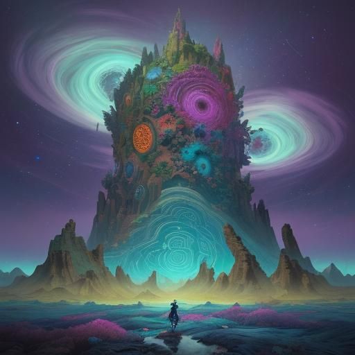 Surreal Landscape in a Whimsical Dreamscape
