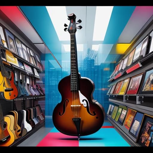 Musical Instruments in a Toy Store Window