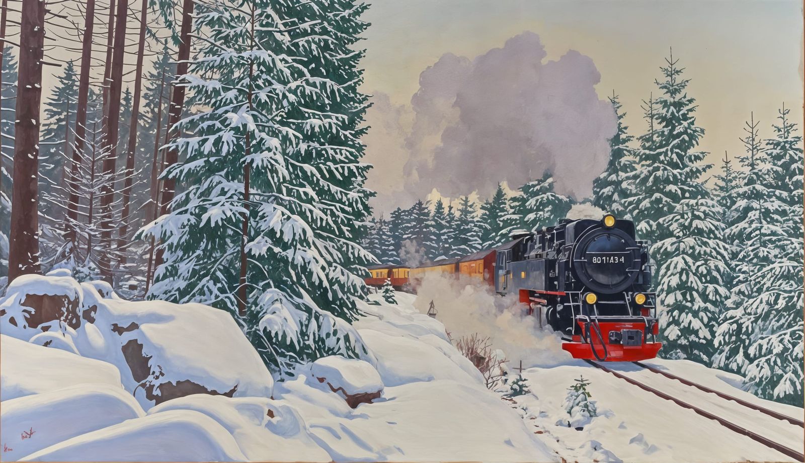 Oil Painting of a Photo Landscape