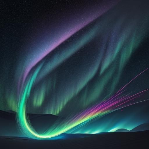 Electric Eel Dreamscape in Neon Art Style