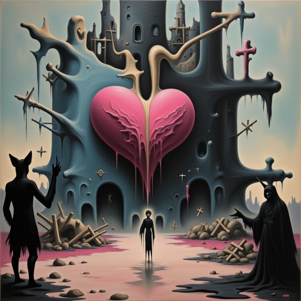 Abandoned Loveheart Factory in Barren Wasteland