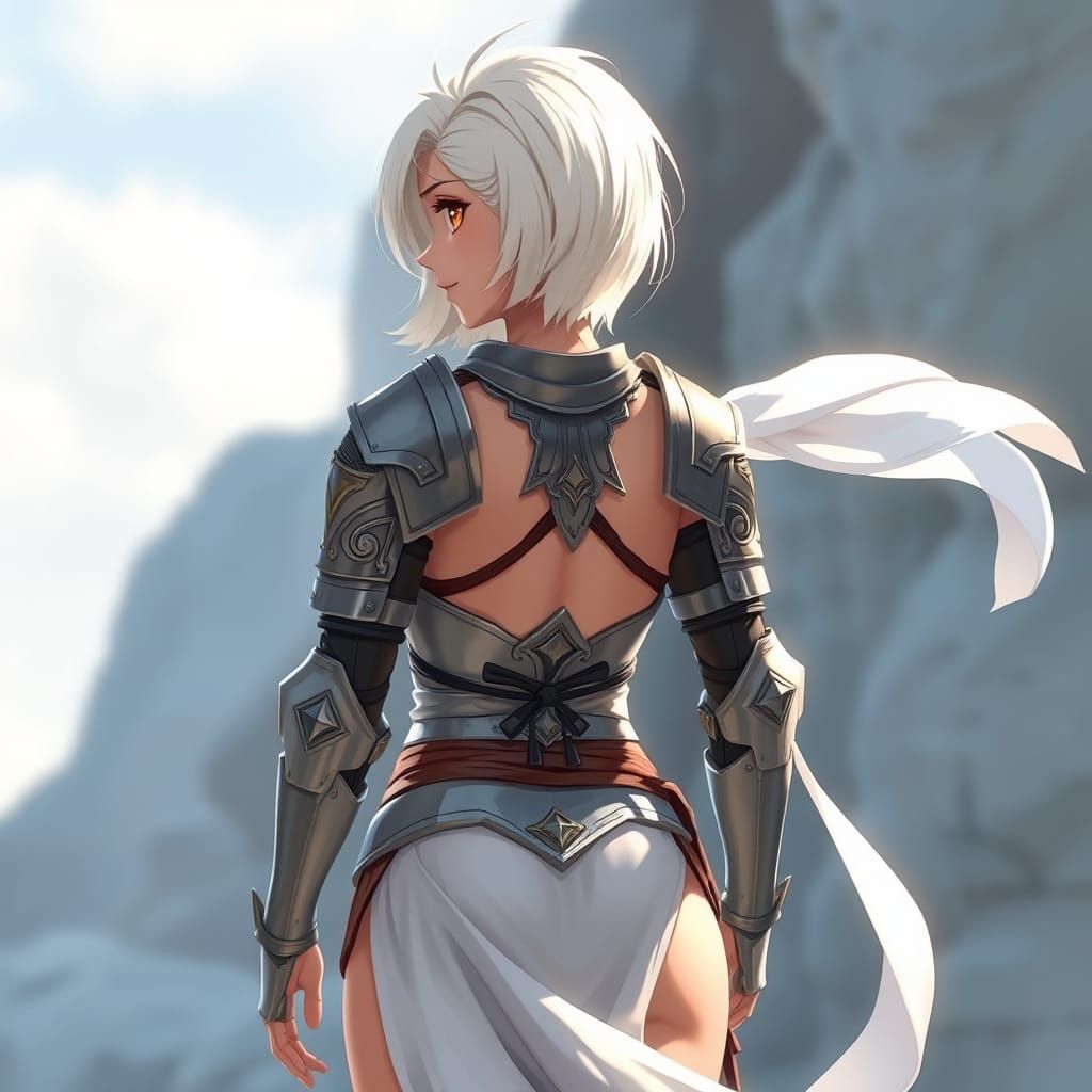 Animated Warrior Maiden in Steel Bikini Armor