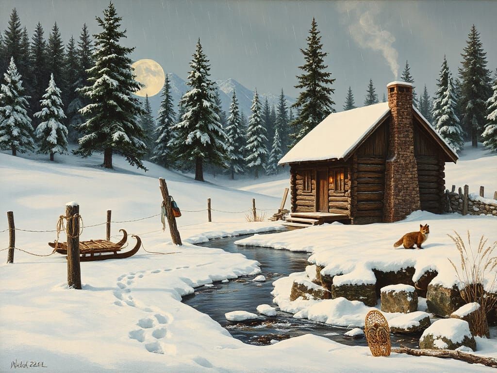 Snowdrift Sanctuary: A Cabin in the Whispering Pines