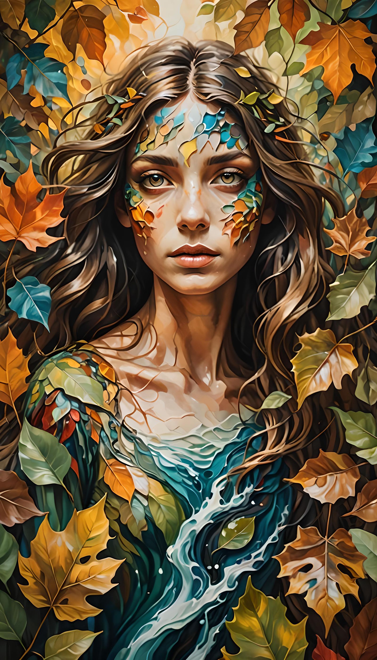 Human and Nature Merge in Abstract Art