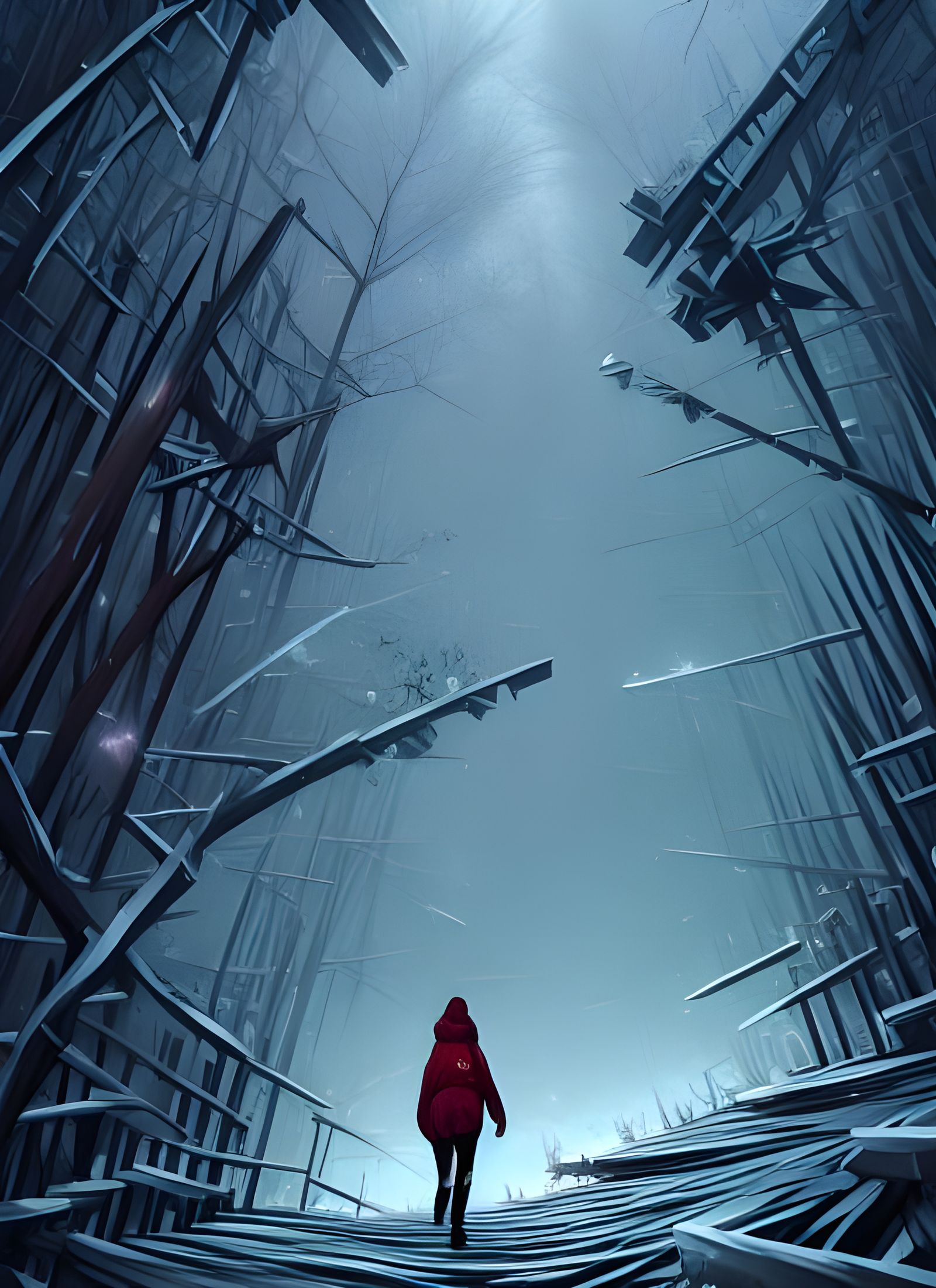 Treacherous Path in Pop Art Style