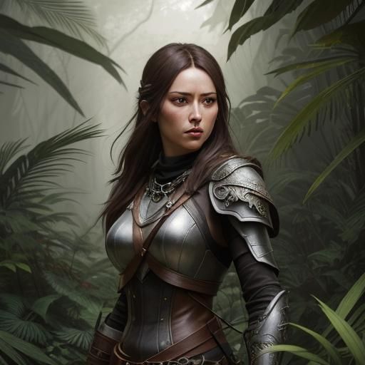 Hyperrealistic Jungle Scout Ready to Strike