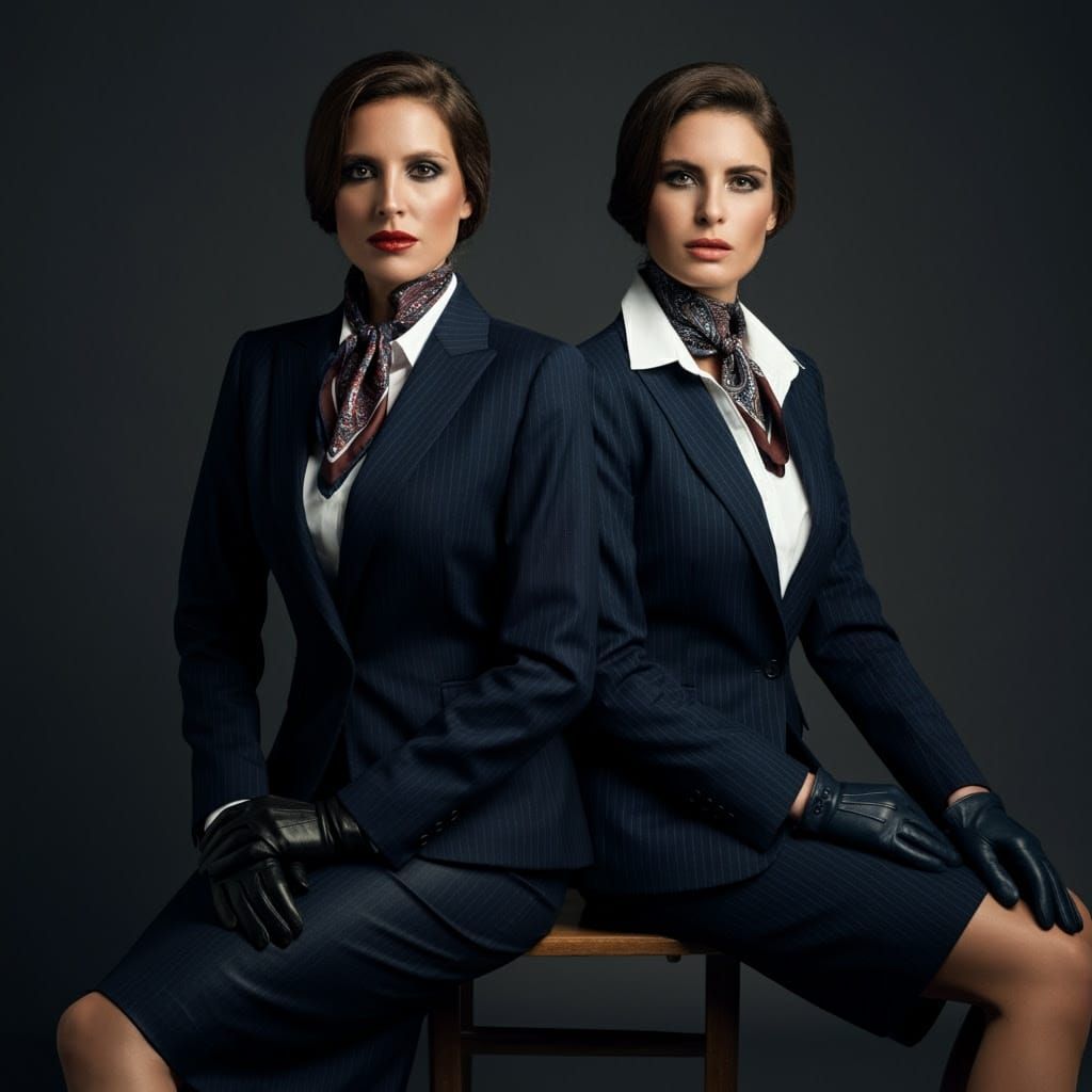 Sophisticated Spanish Businesswomen in Elegant Attire