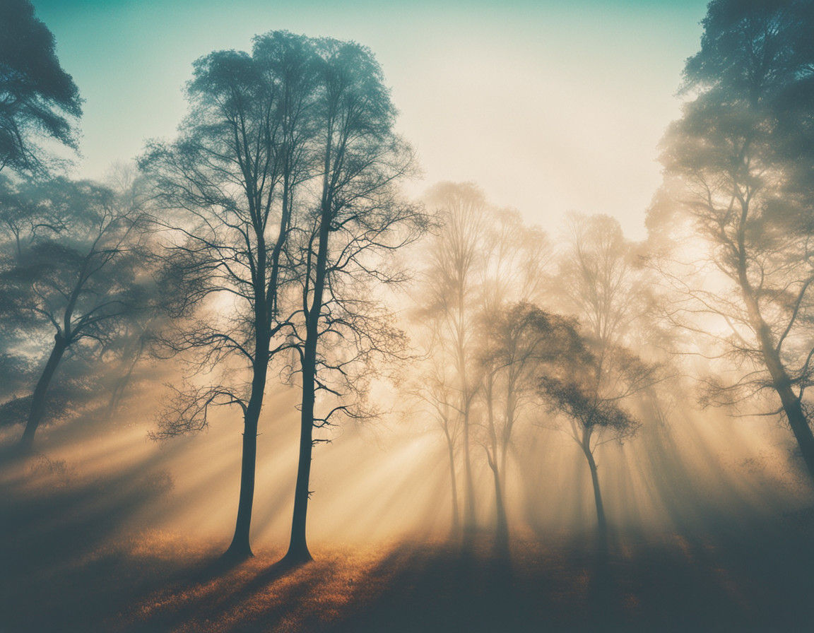 Autumnal Forest in Vibrant Aerial View