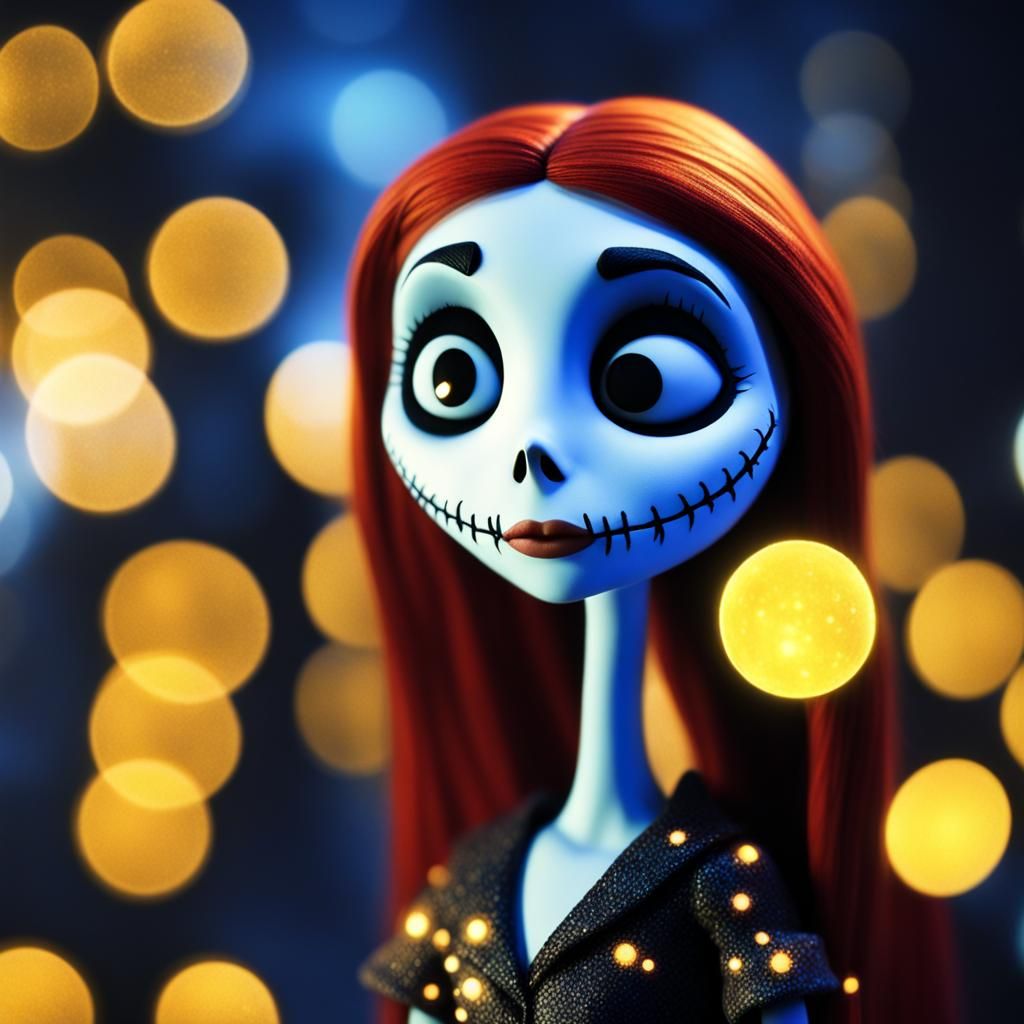 Sally from Nightmare Before Christmas: Glittering Portrait