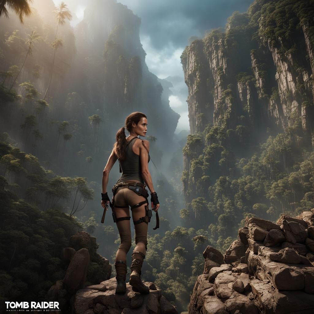 Angelina Jolie as Lara Croft: Tomb Raider Art
