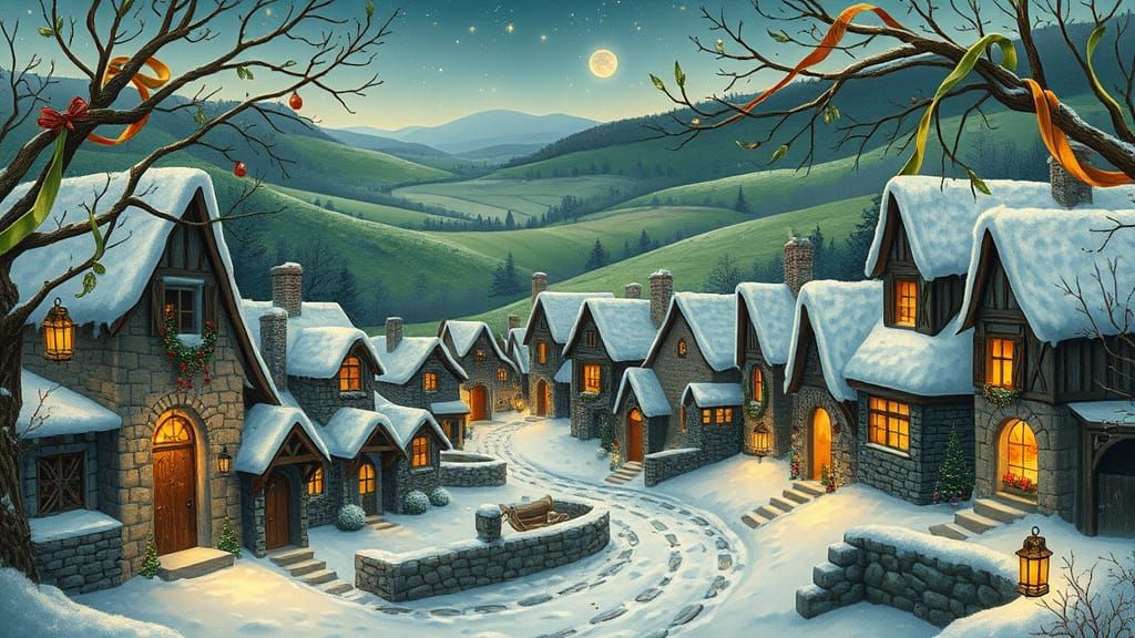 Celtic Winter Wonderland Scene