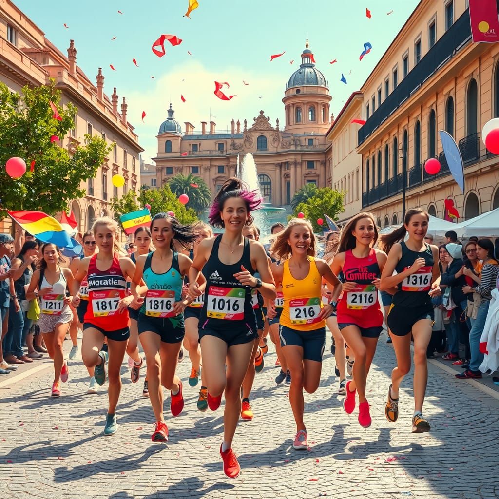 Marathon de Montpellier: High-Energy, High-Contrast Photo