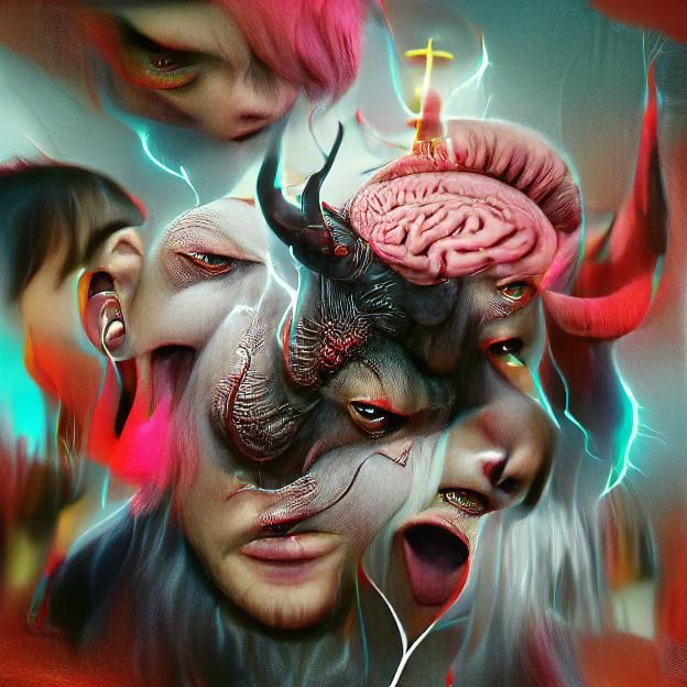 Disturbing Demon Apparition: Shadowy Manifestation