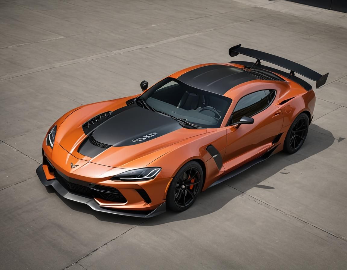 Futuristic Sports Car in Studio Lighting