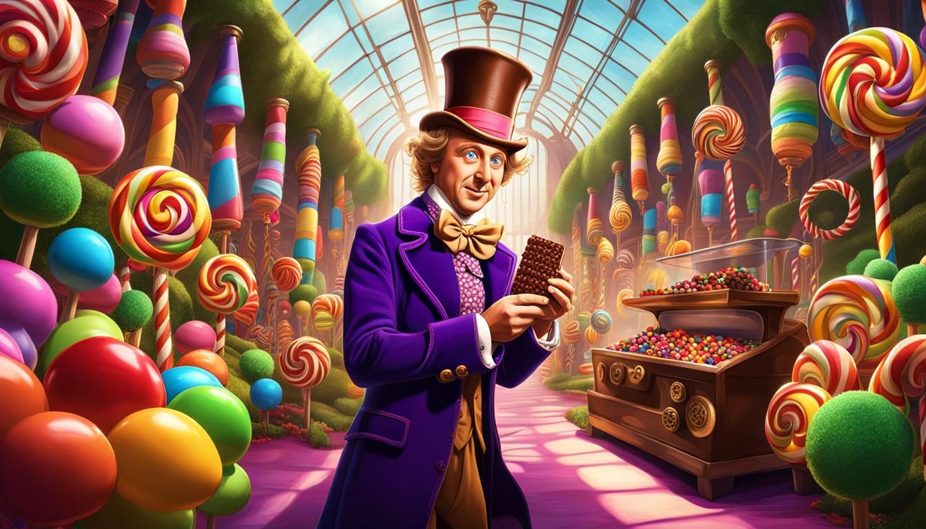 Steampunk Willy Wonka's Hyperrealistic Candy Factory