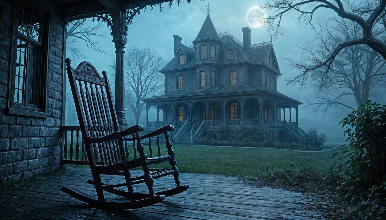 Haunted Mansion: A Gothic Horror Scene