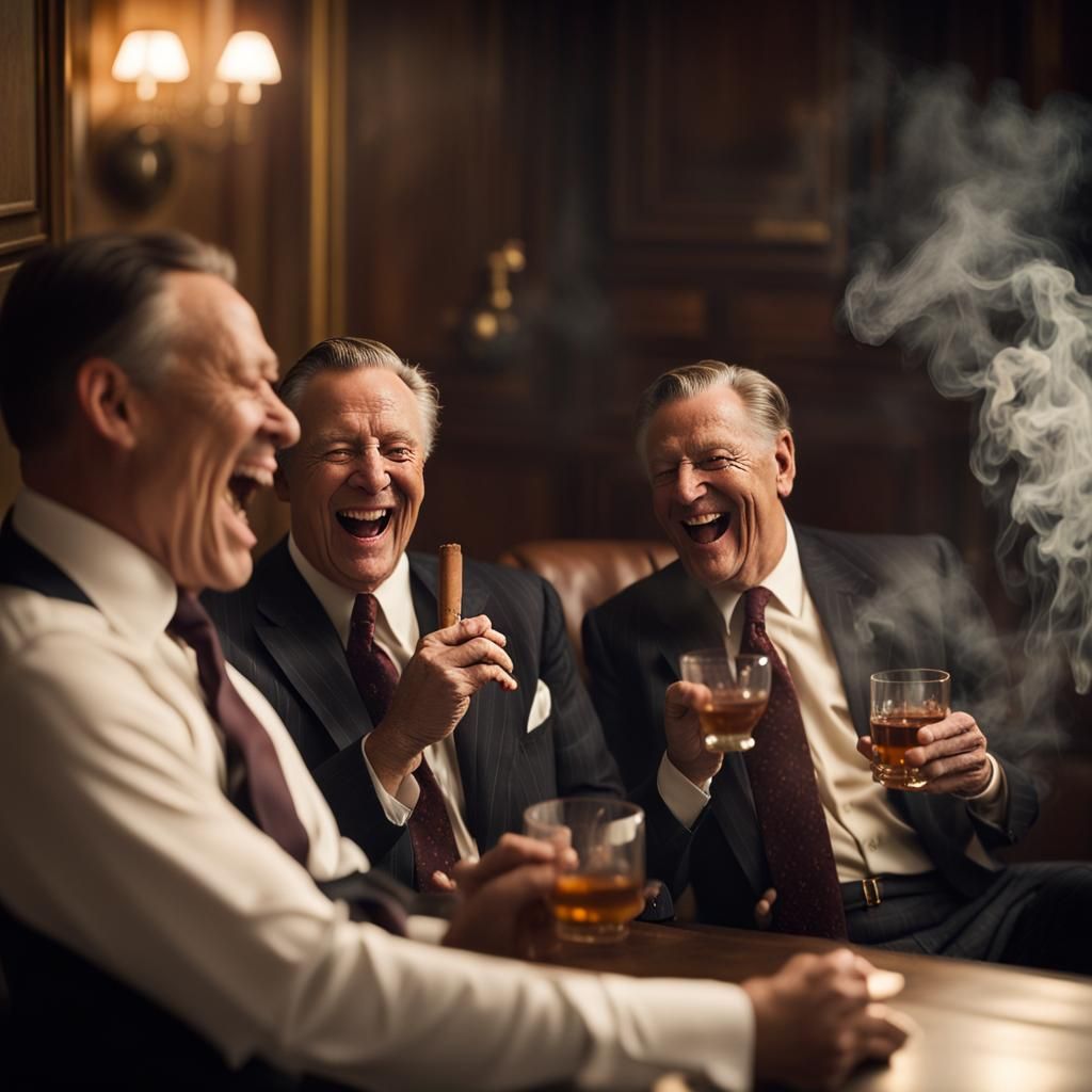 Political Bosses in Smoke-Filled Room, 1940s