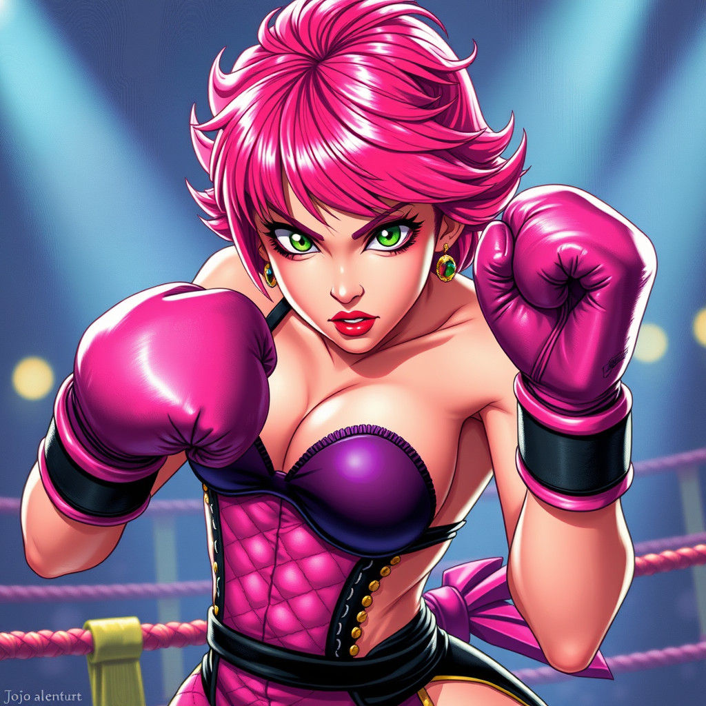 Vibrant Boxing Heroine Trish Una in Ethereal Hyperdetail