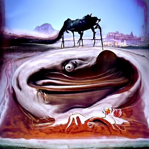 Surrealist Fear of Long Words in Dali Style