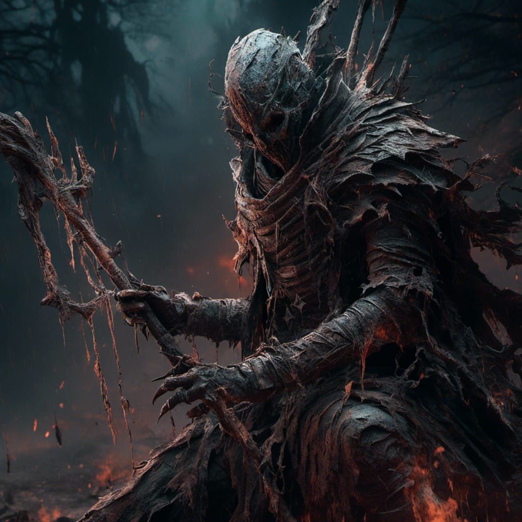 Detailed Punk Raziel of Nosgoth in Dark Fantasy