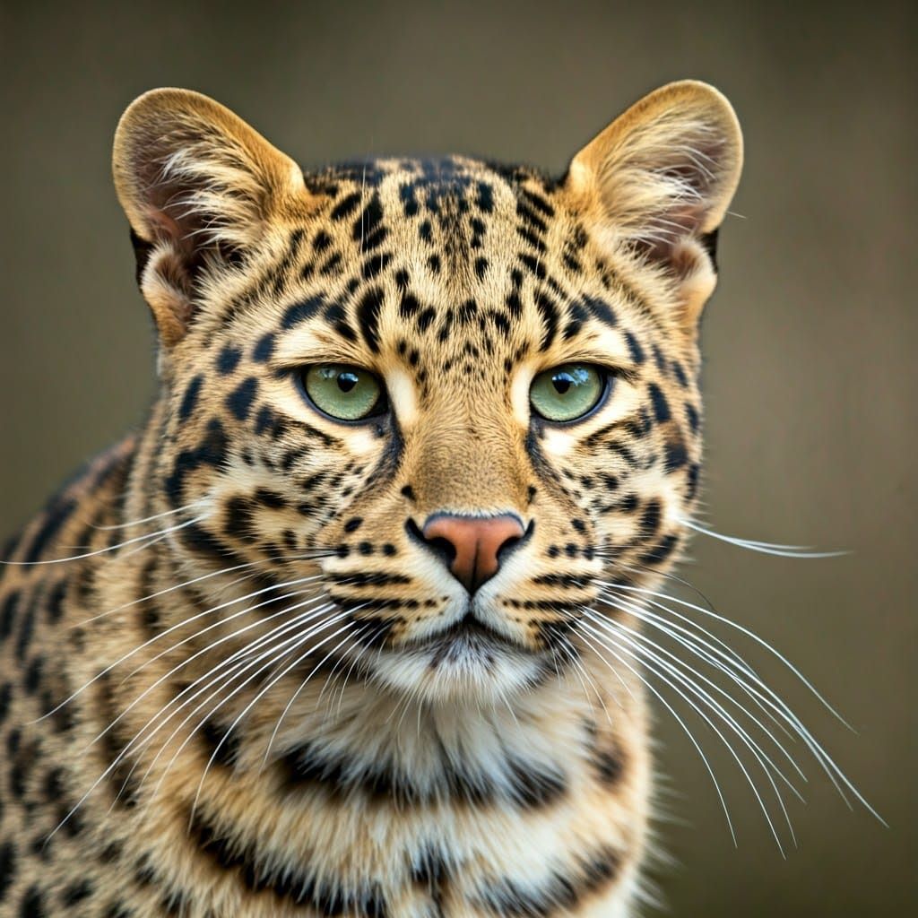 Intimate Portrait of an Asian Leopard Cat