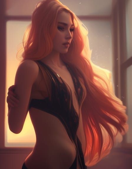 Elegant Queen Portrait in Hyperdetailed Art Nouveau Style