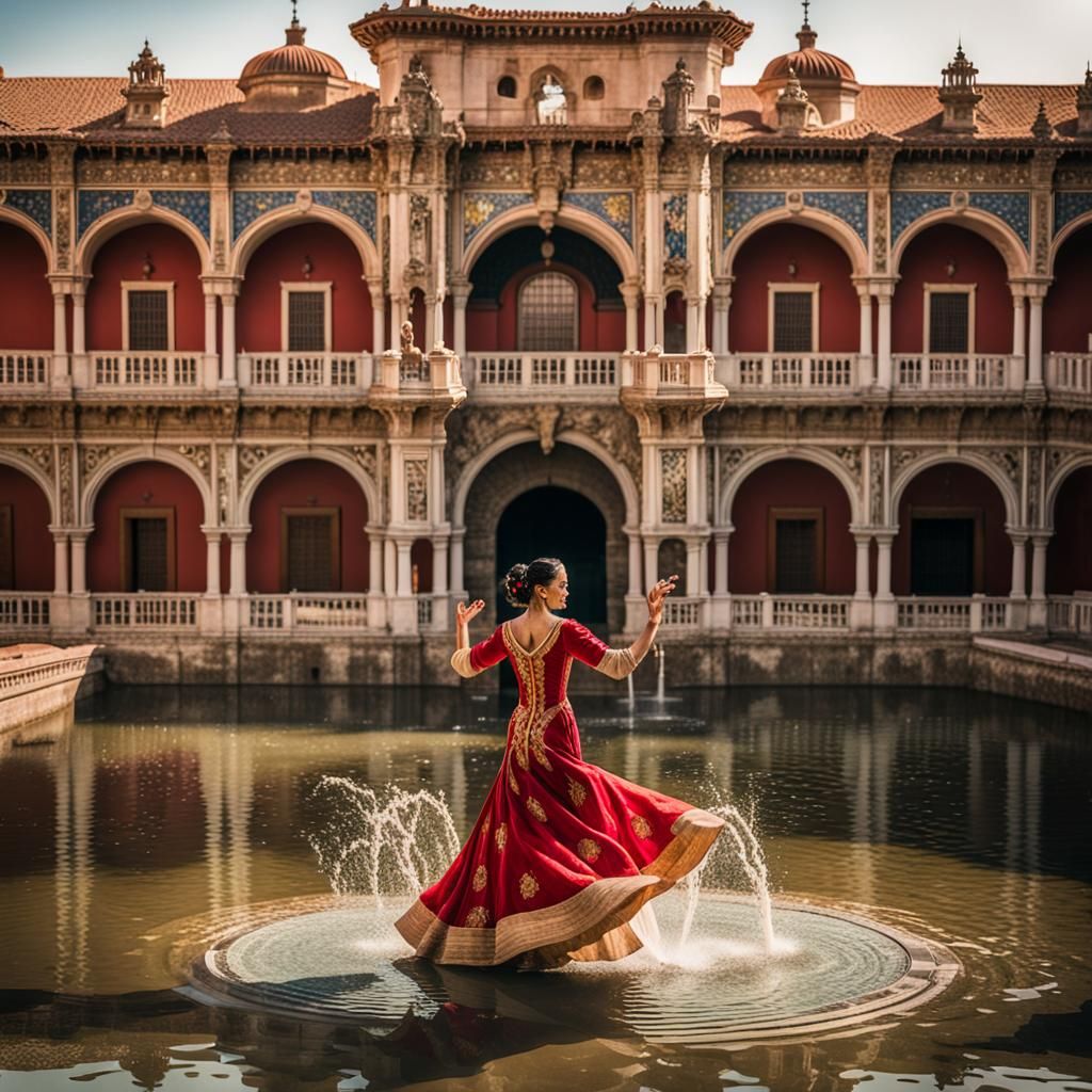 Plaza de España: Ornate Seville Architecture in Warm Light