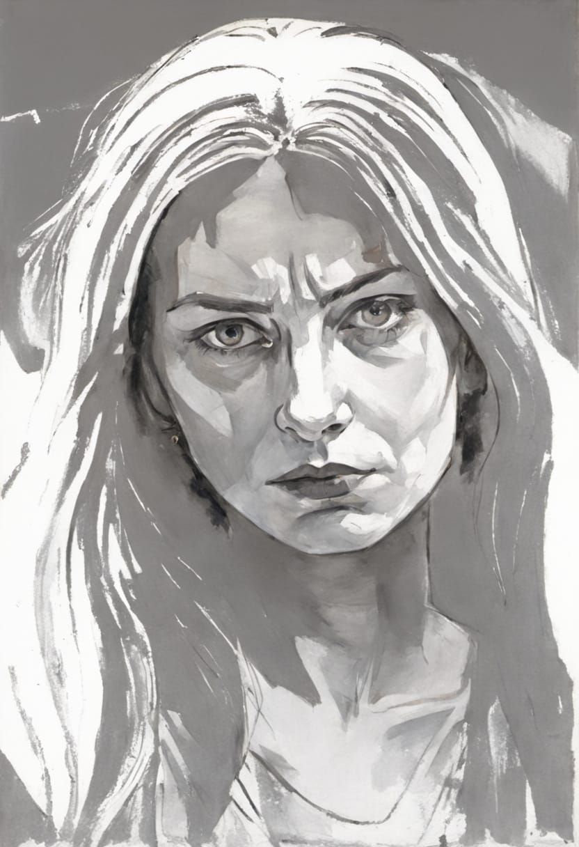 Expressive Portrait in the Style of Expressionism