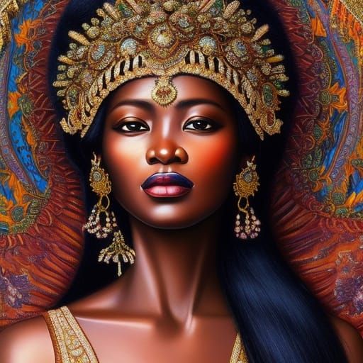 Hyper-Detailed Portrait of Zimbabwe's Mbuya Nehanda