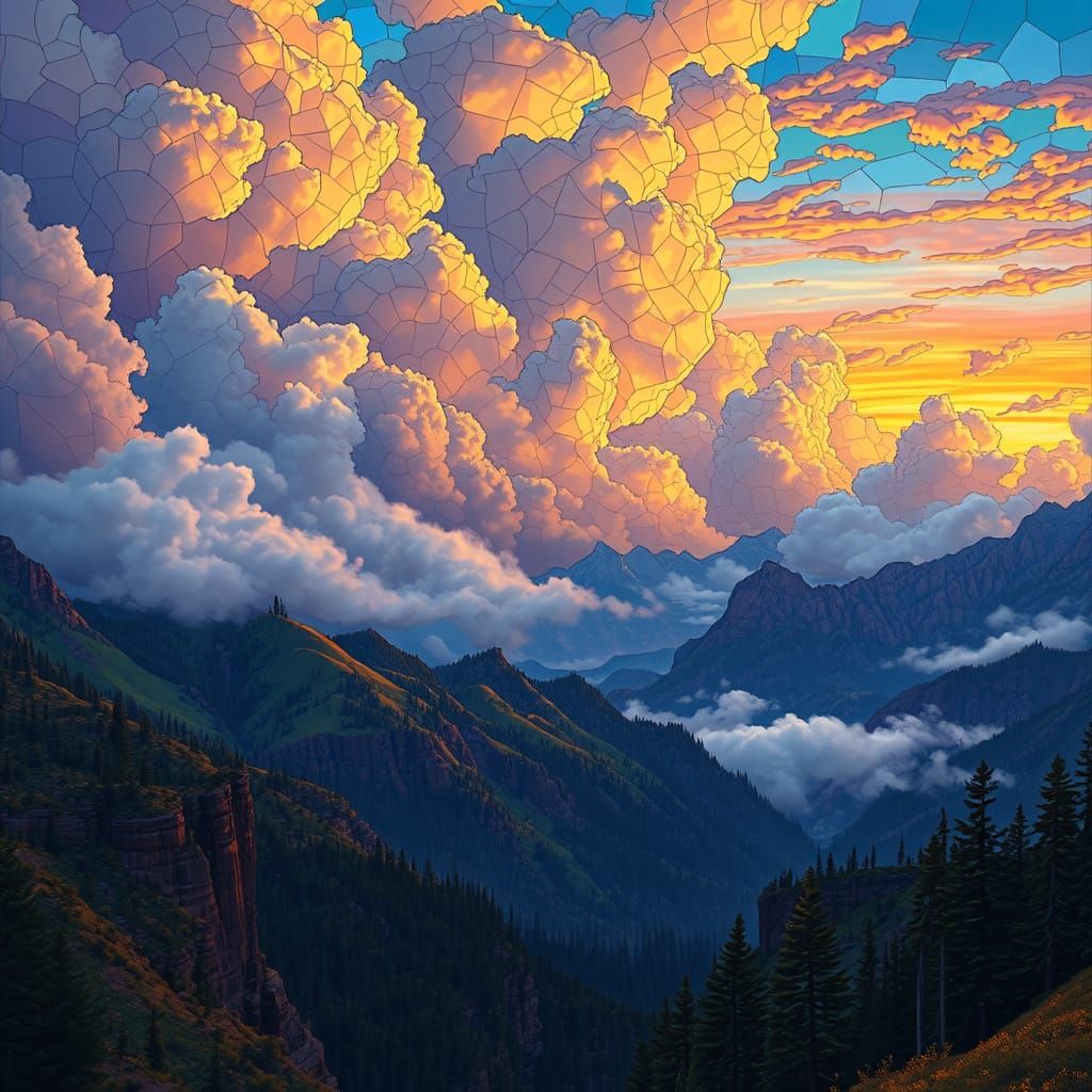 Tānūkī National Park: Surreal Stained Glass Landscape