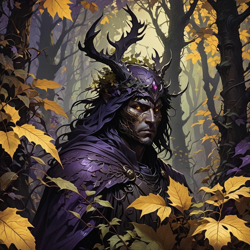 Shadow Stalker in Dark Fantasy Forest